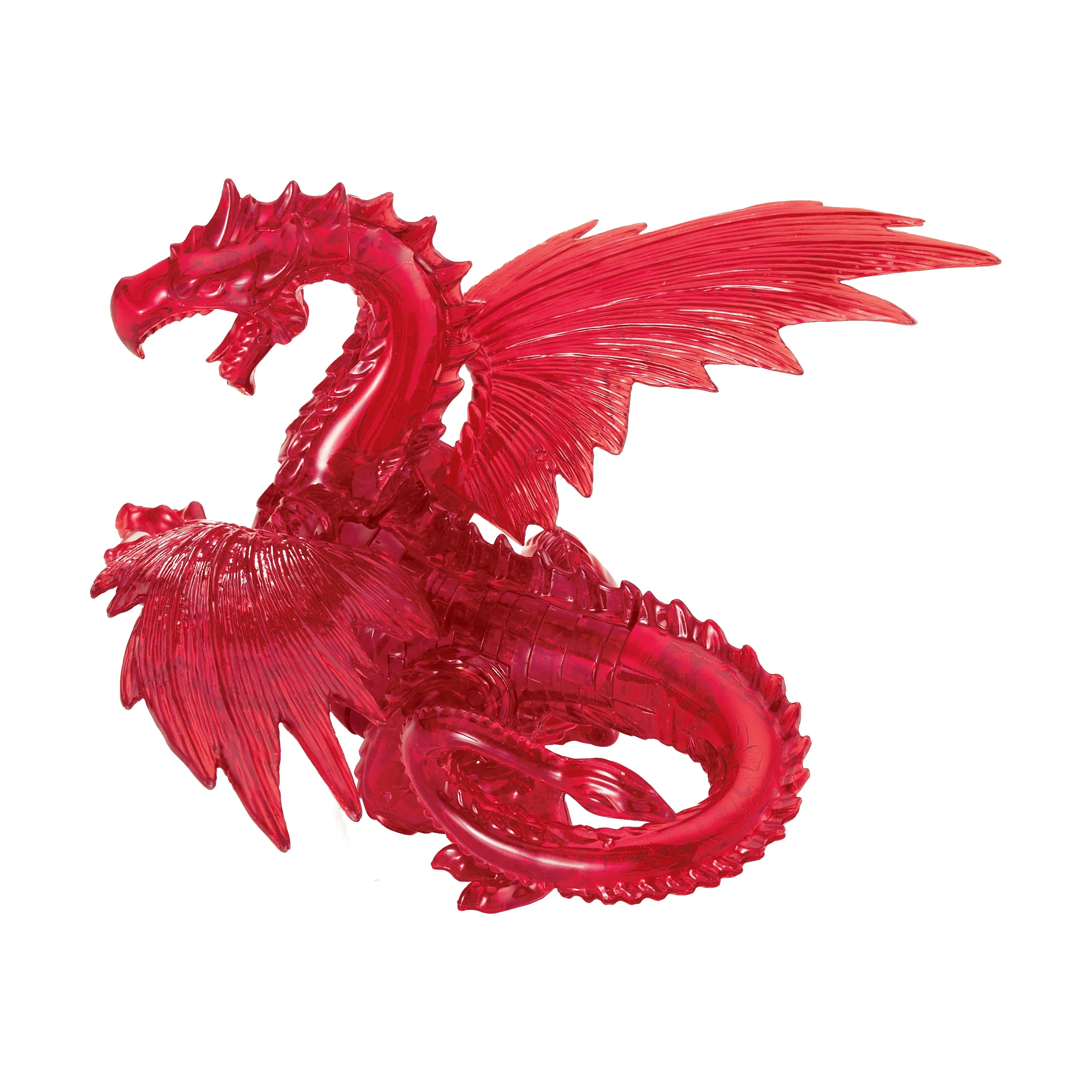 3D Crystal Puzzle - Dragon (Red): 56 Pcs