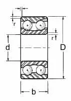 5210-ZZ, JAF/IJK/KYK Brand, 2-Row Angular Contact Shielded  Ball Bearing