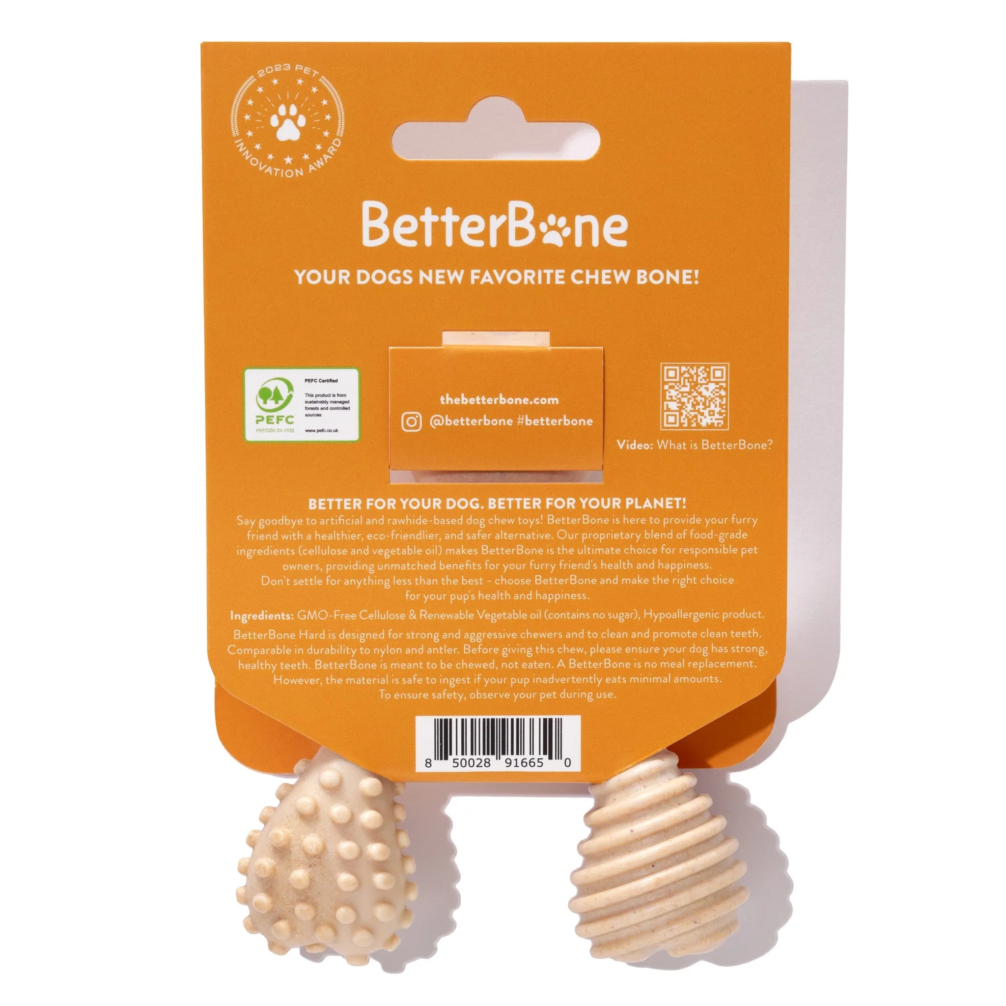 BetterBone Hard Density Classic Flavored Dental Chew Toy For Dogs