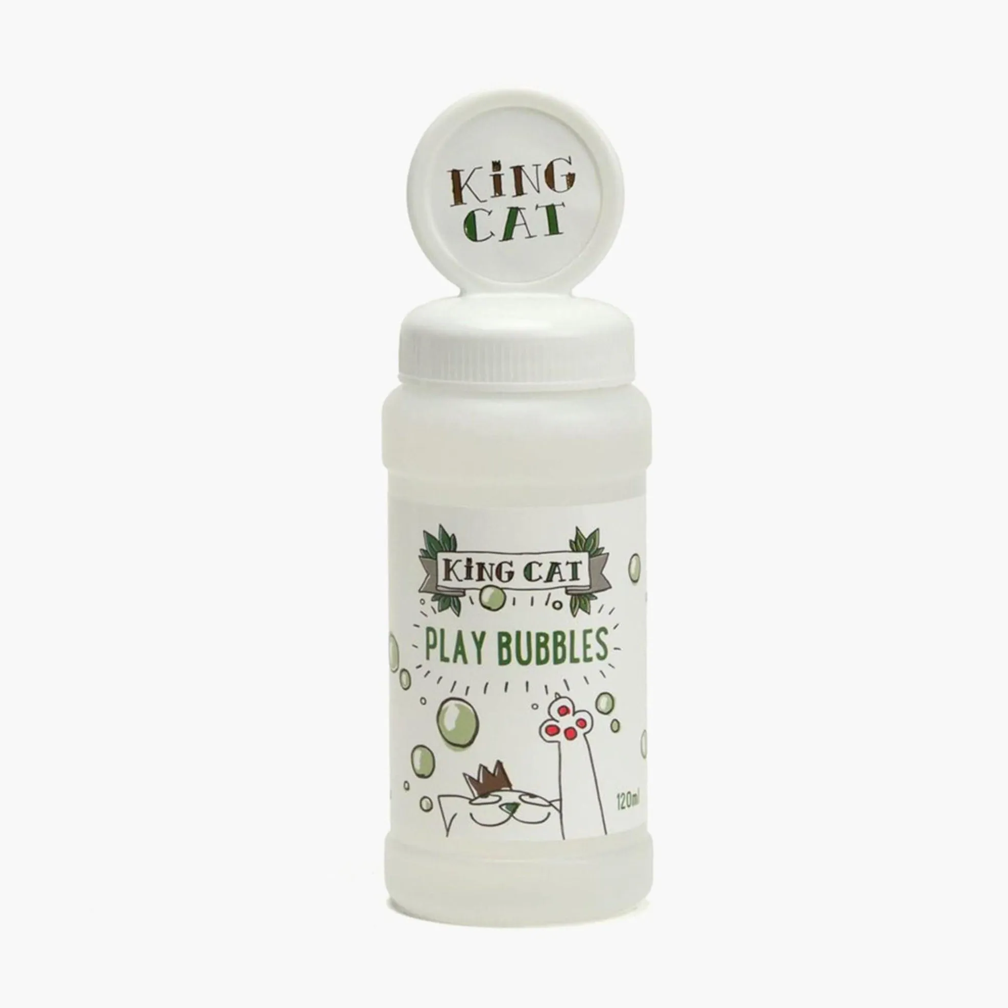 Catnip-Infused Bubbles for Stimulating Play and Exercise