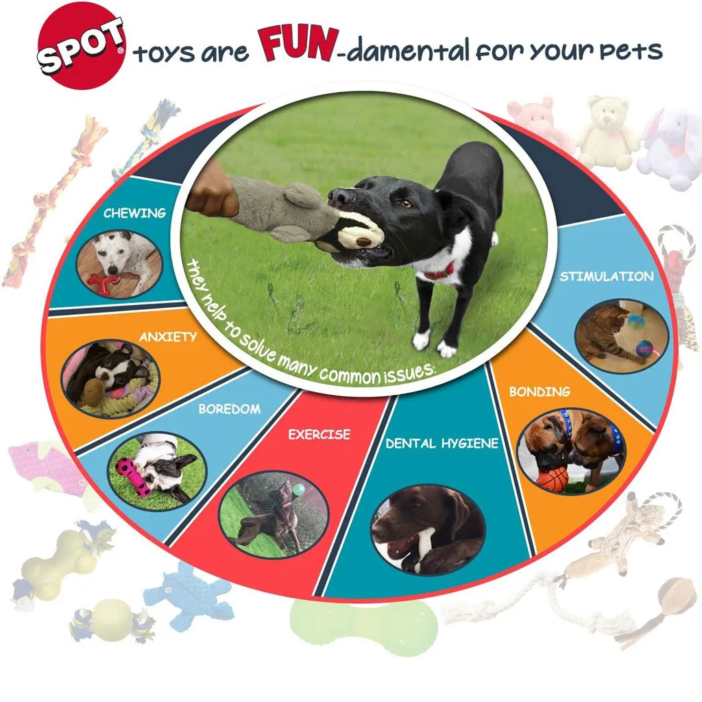 Ethical Pet Skinneeez Crinklers Cow Stuffing-Free Squeaky Plush Dog Toy