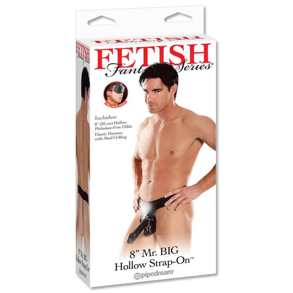FETISH FANTASY SERIES MR. BIG HOLLOW 8'' STRAP-ON