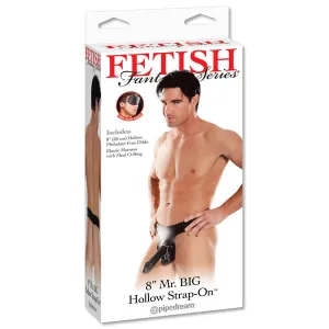 FETISH FANTASY SERIES MR. BIG HOLLOW 8'' STRAP-ON