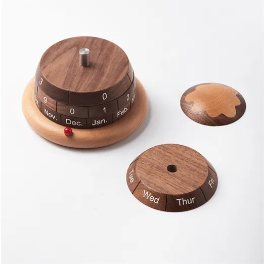 Jaxon Wooden Rotating Calendar