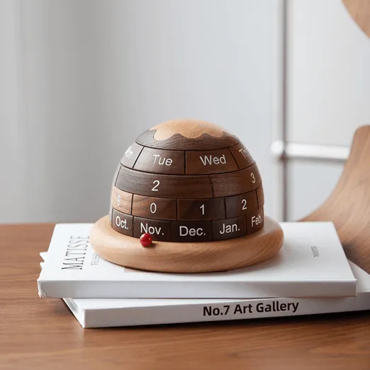 Jaxon Wooden Rotating Calendar
