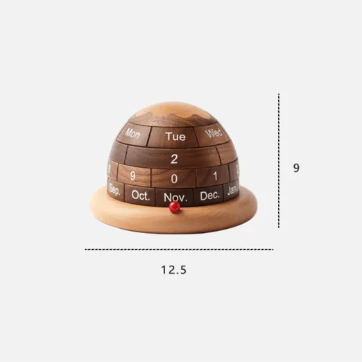 Jaxon Wooden Rotating Calendar