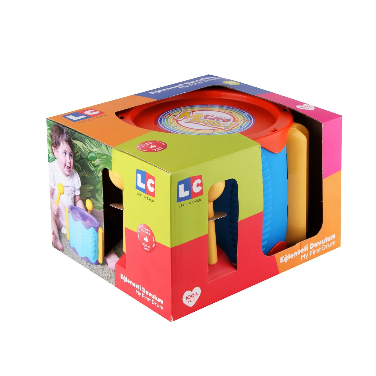 Let's Be Child Fun Drum Assorted