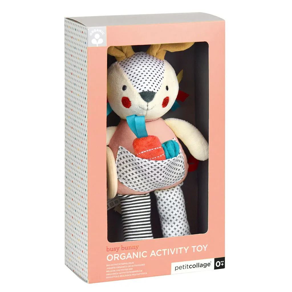 Petit Collage Organic Activity Toy Bunny