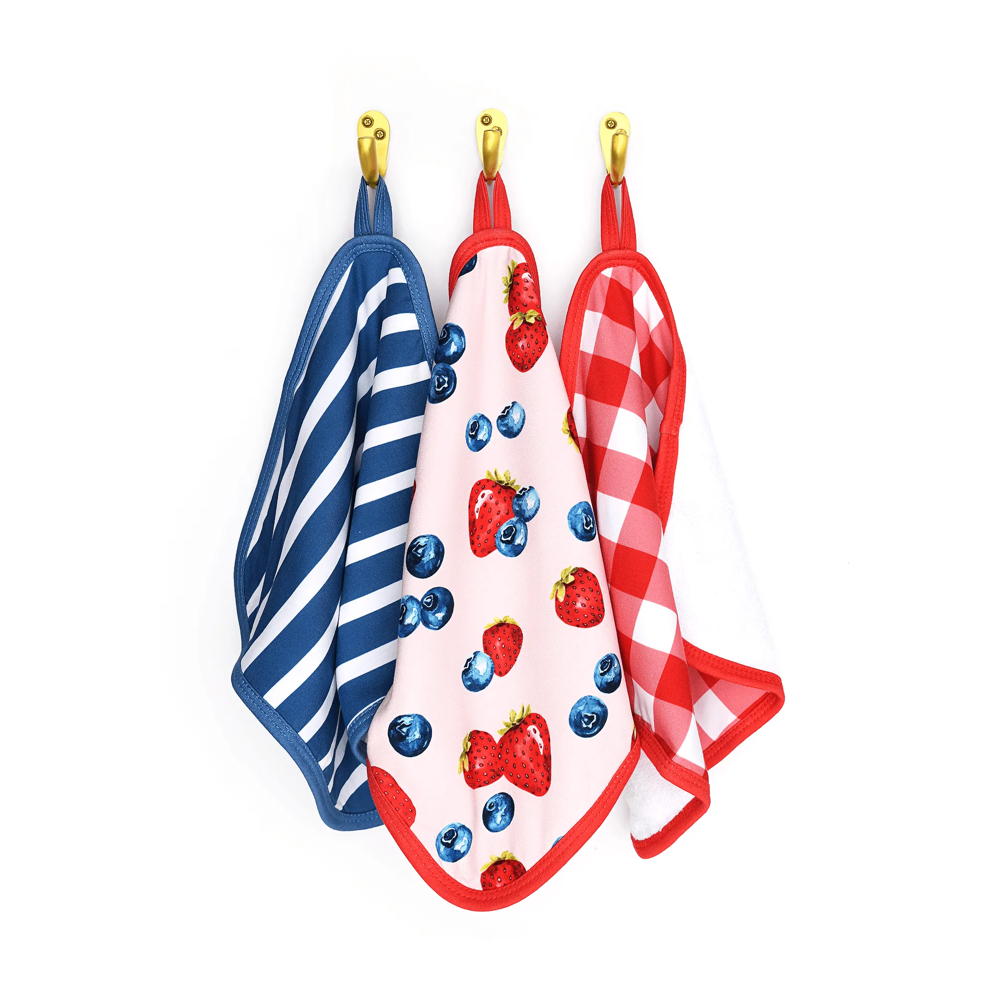 Rosie Berries Plush Wash Cloth Set