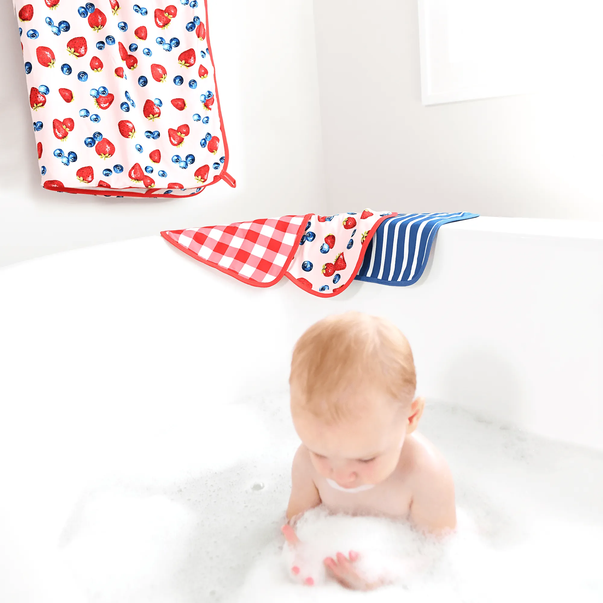 Rosie Berries Plush Wash Cloth Set