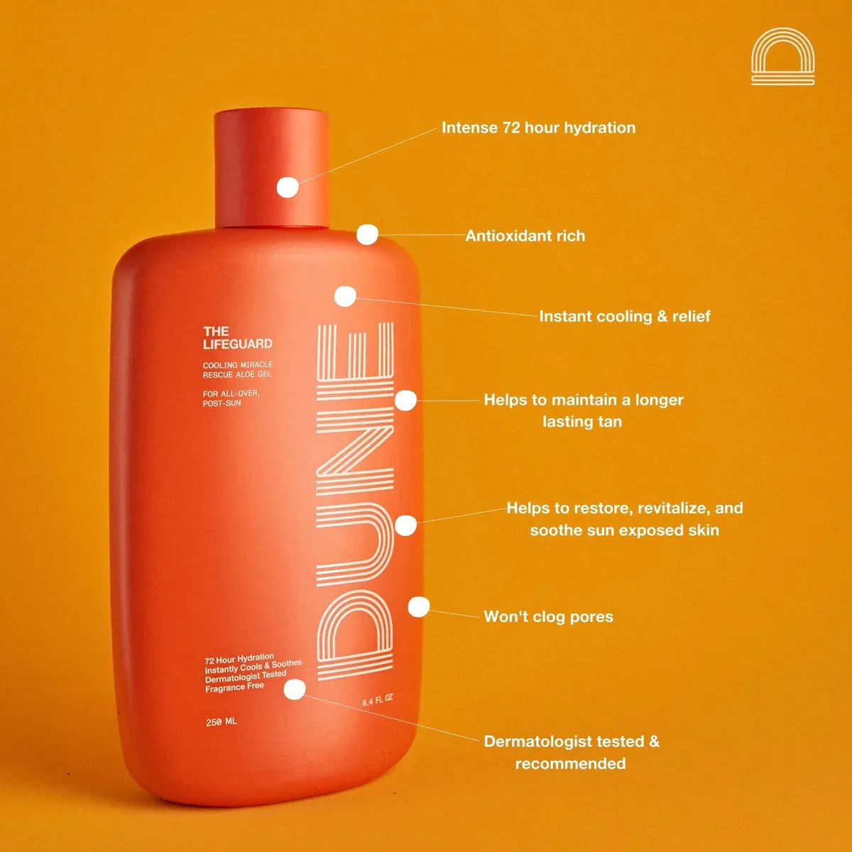 THE LIFEGUARD Miracle Cooling Aloe Rescue Gel :: 250 ML/8.4 FL OZ • SPF 30 • FRAGRANCE FREE