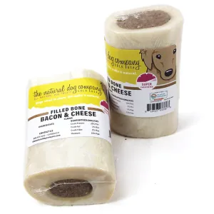 Tuesday's Natural Dog Company 3" Bacon and Cheese Filled Dog Bone